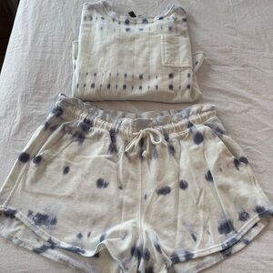 Universal Thread Blue Tie-Dye PJ Set, Size XL